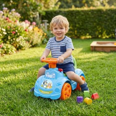 Imagem de Totokinha Bluey Andador Motoca Triciclo Infantil Bebê Velotrol Formas 