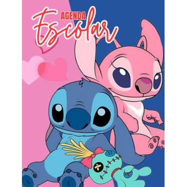 Imagem de Agenda Escolar Infantil 1 Dia Por Folha , 302 Paginas Lilo Stitch Ange