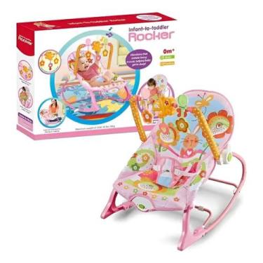 Imagem de Cadeira De Balanço Bebê Com Sons E Vibrações Coelho - Toys Import J240