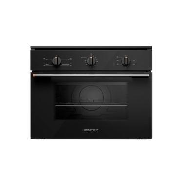 Imagem de Forno de Embutir Elétrico 47 Litros com 3 Modos de Preparo Preto Brastemp - BOB47AE