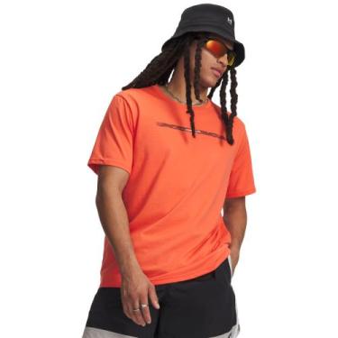 Imagem de Camiseta Sportstyle Under Armour Blur Wordmark, Vermelho, G