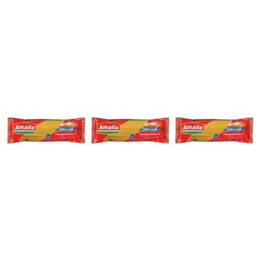Imagem de Kit 03 Macarrao Espaguetinho 9 Com Ovos 500g Santa Amalia