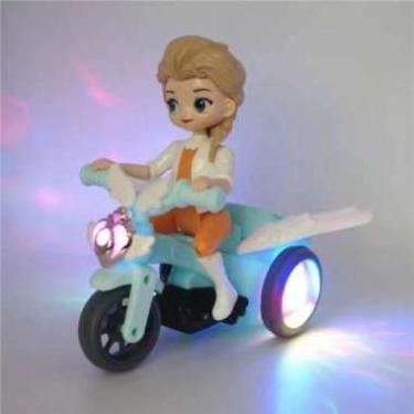 Imagem de Brinquedo Boneca com Asas no Triciclo Anda Com Luz e Som