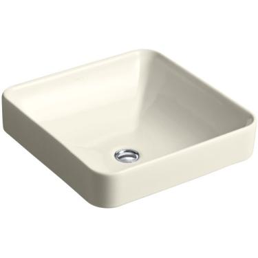 Imagem de KOHLER K-2661-47 Vox Pia de banheiro quadrada acima do balcão