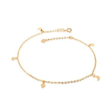 Imagem de Tornozeleira folheada a ouro - 550588 - Rommanel Tamanho:25