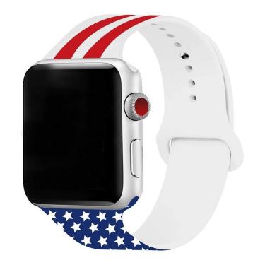Imagem de Pulseira Sport Silicone Compativel Apple Watch País 38mm 40mm 42mm 44mm Luuk Young