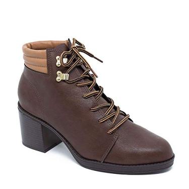 Imagem de Bota Feminina Beira Rio Coturno Cafe/Camel 9065.102 Marrom 35