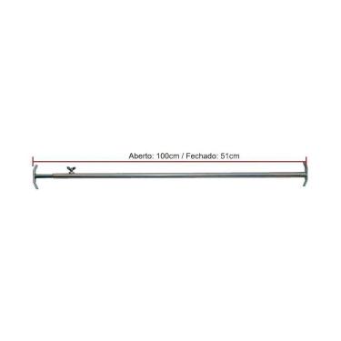 Imagem de Suporte Tubo Em Aco Inox Para Espetos