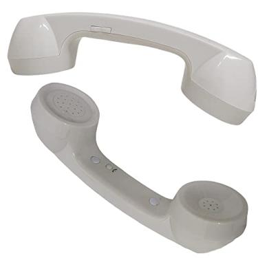 Imagem de Monofone Pop Phone Microfone Kit 2 Uni Branco Vintage P2 Ligaçoes Chamadas Tablet Celular Telefone Smartphone Audio Portatil
