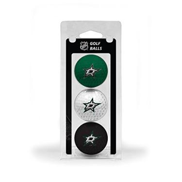 Imagem de Team Golf Bolas de golfe NHL Dallas Stars, pacote com 3, impressão colorida e durável da equipe