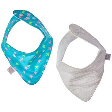 Imagem de Zip Babador Bandana (2 Unidades) Estrela/Marfim