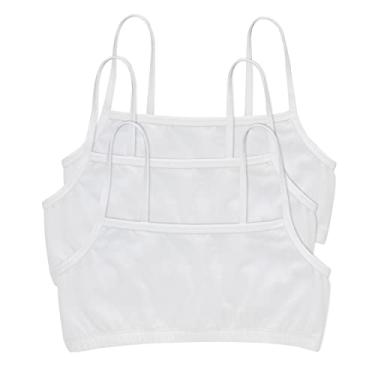 Imagem de Hanes Sutiã feminino de algodão (pacote com 3), Branco/Branco., PP