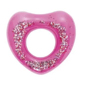 Imagem de Boia Inflável Coração Glitter