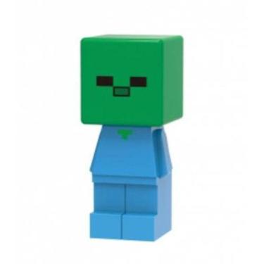 Imagem de Boneco Minifigure Blocos De Montar Minecraft Baby Zombie