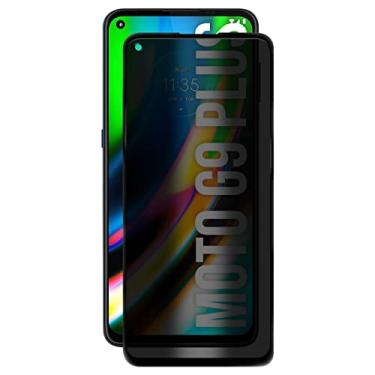 Imagem de Película De Vidro Privacidade 3d Preta Compativel Moto G9 Plus XT2087 - Luiza Cell25
