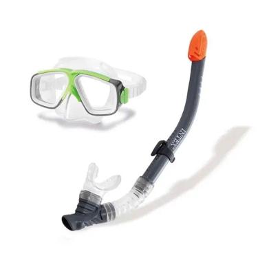 Imagem de Kit Mergulho Com Máscara E Snorkel Surf Intex Profissional