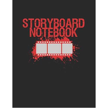 Imagem de Storyboard Notebook: With Three 16:9 Frames and the opposite page for Notes: 3