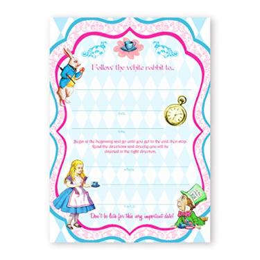 Imagem de Alice In Wonderland Classic - 10 Invitations + 10 Envelopes