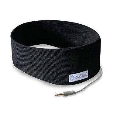 Imagem de AcousticSheep SleepPhones Classic | Fones de ouvido com fio para dormir, viajar e muito mais | Os fones de ouvido originais e mais confortáveis para dormir | Preto escuro - Tecido Breeze (Tamanho M)