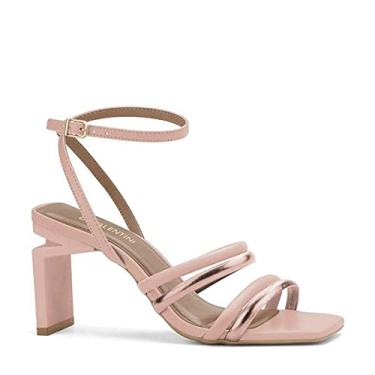 Imagem de SANDÁLIA FEMININA DI VALENTINI 4789.08809 SALTO RÉGUA ROSE 9 CM SUPER LEVE Cor:Rosa;Tamanho:34