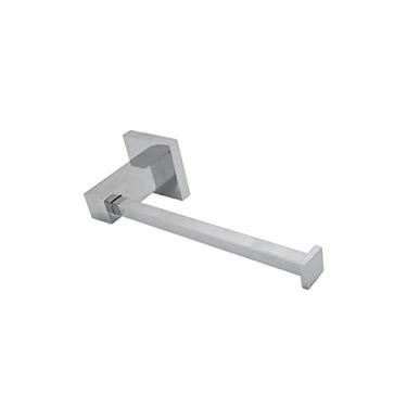Imagem de Papeleira De Parede Para Banheiro Quadrada Aço Inox