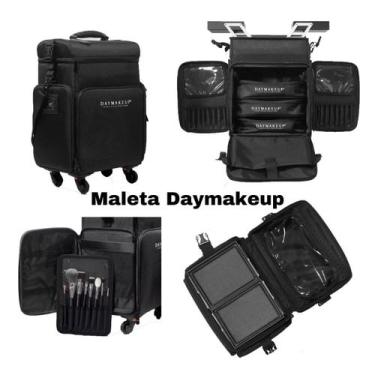 Imagem de Maleta De Nylon Day Makeup Com Rodinha E 4 Cases Original - Daymakeup