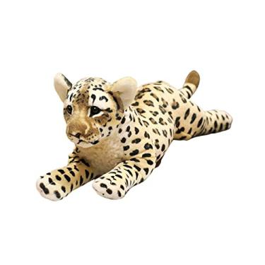 Imagem de MERIGLARE Lindos Animais de Pelúcia de Pelúcia de Pelúcia para Sala de Estar Decoração de Casa Crianças de Aniversário, leopardo 39cm
