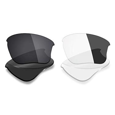Imagem de 2 pares de lentes polarizadas de substituição da Mryok para óculos de sol Oakley Flak Jacket XLJ – Opções