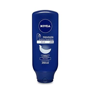 Imagem de NIVEA Hidratante para Banho Milk 250ml - Hidrata profundamente a pele durante o banho, é rapidamente absorvido pela pele molhada e não precisa aplicar outro hidratante depois do banho
