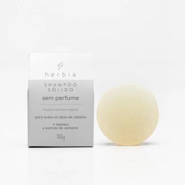 Imagem de Shampoo Sólido Neutro Herbia Sem Perfume 100G - Hérbia