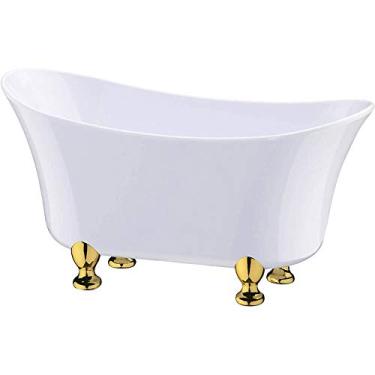 Imagem de Kit C/5 Banheiras Beauty Branca Poliestireno 500ml 19cm