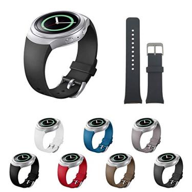 Imagem de Pulseira Silicone Samsung Gear S2 Sport R720 - Marca Ltimports (Cinza Escuro)