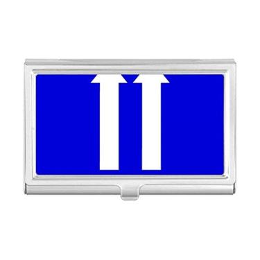 Imagem de Upwards — Carteira de bolso com porta-cartão quadrado azul