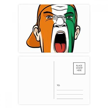 Imagem de Cartão postal Coate d'Ivoire para maquiagem facial, cartão de felicitações