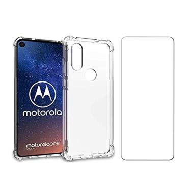 Imagem de Capinha Silicone Antichoque e Película Vidro Compatível com One Vision