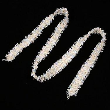 Imagem de Fita de renda, preto/branco/leve artesanato decorativo faça-você-mesmo, embalagem de presente para casamento de noiva (cores claras (azul, roxo, verde, etc.))