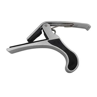 Imagem de Capotraste Dolphin para Violão e Guitarra 10697 com Haste Longa, Prata