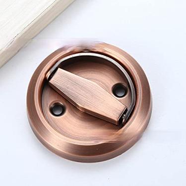 Imagem de Puxadores de fechadura de porta escondidos Puxadores de gaveta de aço inoxidável Puxadores de móveis Puxadores de armários e gavetas Puxadores de guarda-roupa, bronze vermelho