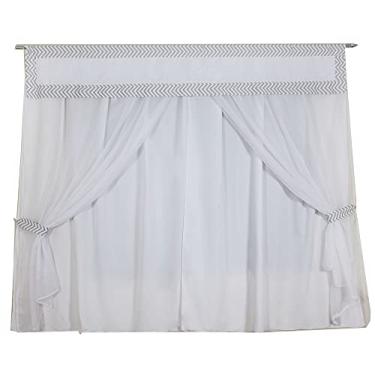 Imagem de Cortina Infantil de Bando com Voil - Chevron