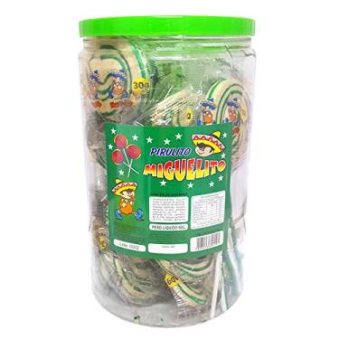 Imagem de Pirulito Psicodélico Verde c/30 - Miguelito