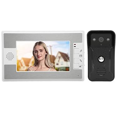 Imagem de Câmera de campainha de vídeo, campainha de vídeo em casa, campainha de telefone de porta de vídeo 7 polegadas TFT LCD a cores Night Vision2 5 tipos de campainha tocando monitor de vídeo(#3)