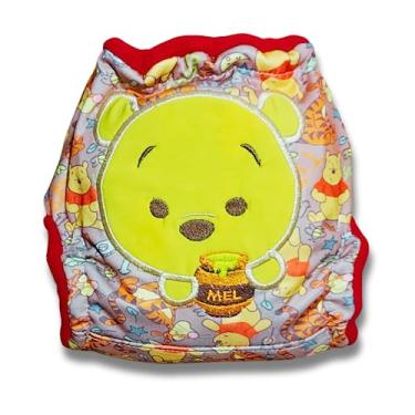 Imagem de Fralda Ecológica AURORINHA SUSTENTÁVEL Pocket Ursinho Pooh Tamanho Único 4kg/18kg (Fundo Estamparia Tigrão e Pooh)