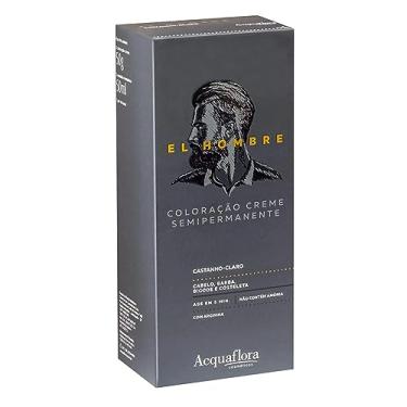 Imagem de Acquaflora Castanho Claro Kit Coloração Creme Semipermanente El Hombre
