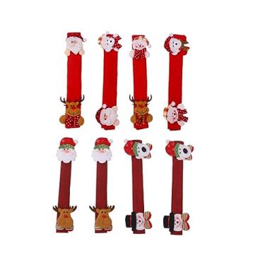 Imagem de OSALADI 8 Peças De Luvas De Alça De Geladeira Capa De Alça De Freezer Maçaneta De Geladeira De Natal Capa De Alça De Geladeira Capas De Alça De Geladeira Decoração De Natividade