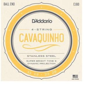 Imagem de Encordoamento para cavaquinho EJ93 stainless stell wound