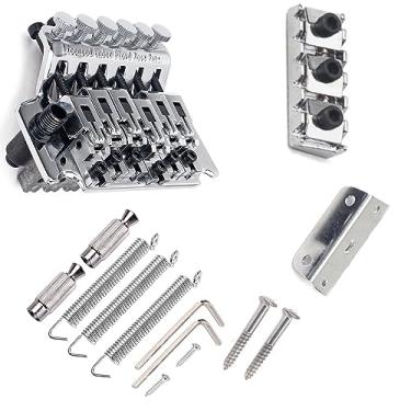 Imagem de Sistema de liga tremolo ponte de bloqueio duplo, instrumento de substituição para guitarra elétrica Floyd Rose acessório de reparo