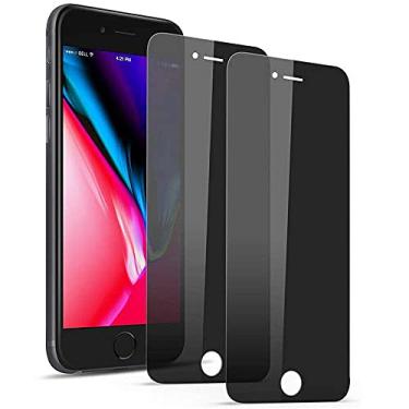 Imagem de 3 peças para iPhone 8 7 6s 6 plus, proteção de tela de vidro temperado anti-espião privacidade para iphone 13 mini
