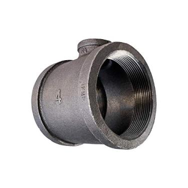 Imagem de Supply Giant CNSU6003 Camiseta redutora de dois tamanhos preta maleável com ajuste roscado fêmea, 10 x 3 cm