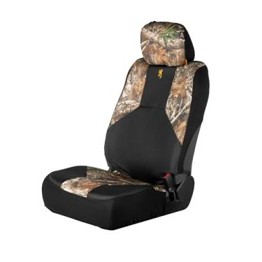 Imagem de Browning Capa de assento traseira baixa para excursão universal, resistente à água para carros, caminhões e SUV, Realtree Edge