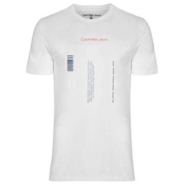 Imagem de Camiseta Calvin Klein Jeans Barcode Made For Movement Branca-Masculino